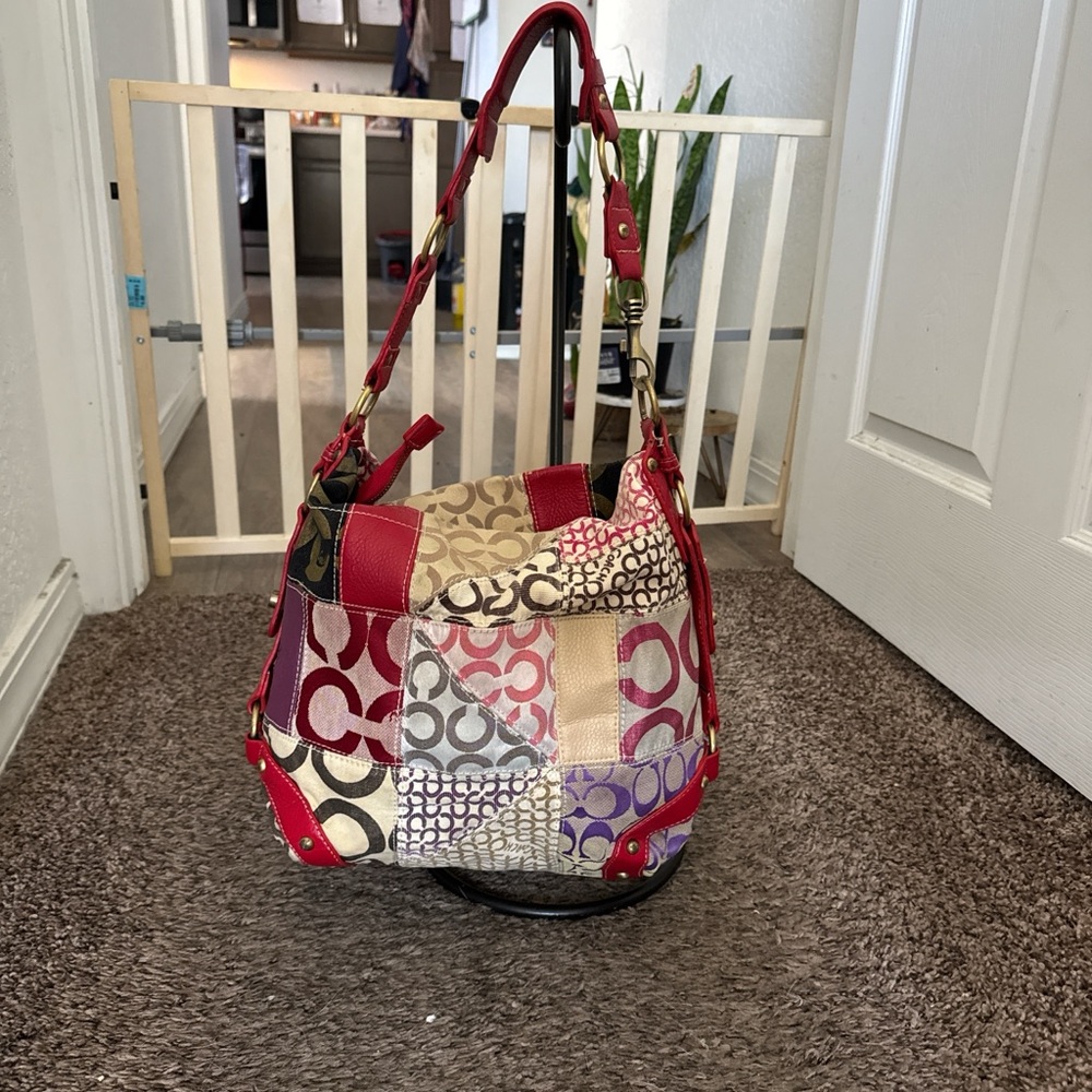 Coach Multicolor Patchwork Shoulder Bag - image 1